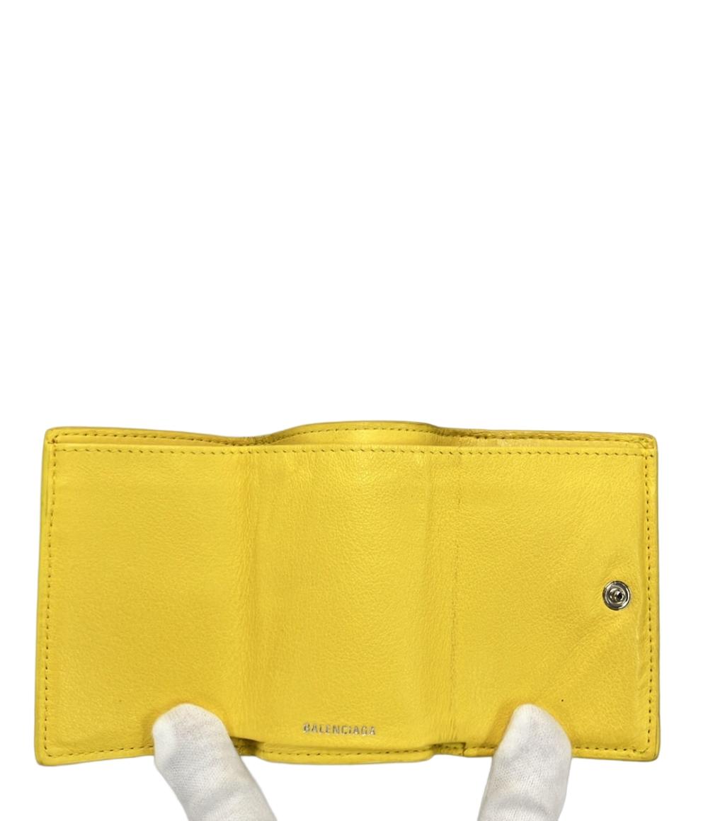BALENCIAGA 三つ折り財布 レザー ペーパーミニ 391446 7155 レディース バレンシアガ