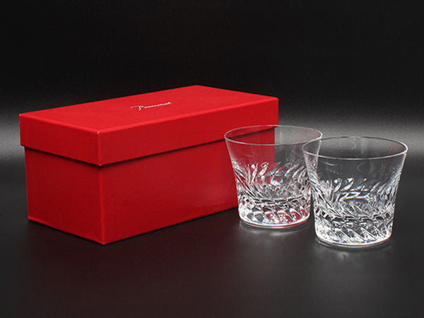 美品 Baccarat イヤータンブラー グラス 2点セット ペア 2016 グローリア バカラ