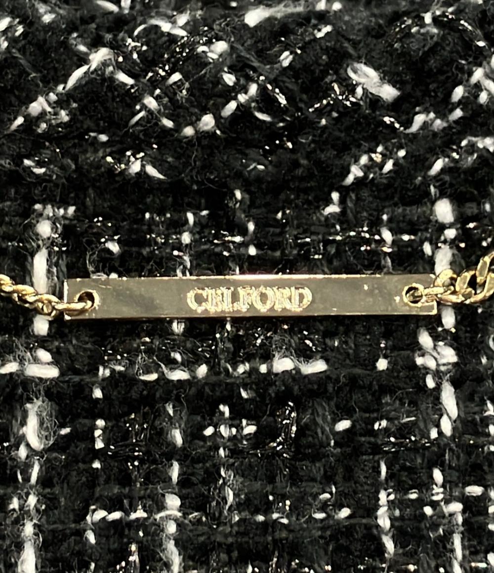 CELFORD ツイードジャケット パイピングツイード CWFJ244042 レディース SIZE 36 セルフォード