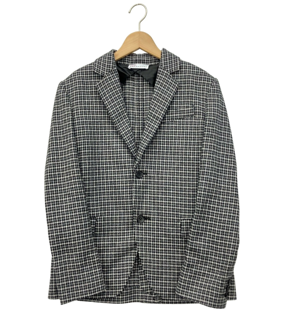 REDVALENTINO レッドバレンティノ ノーカラー テーラードジャケット REDVALENTINO レッドバレンティノ ノーカラー テーラードジャケット