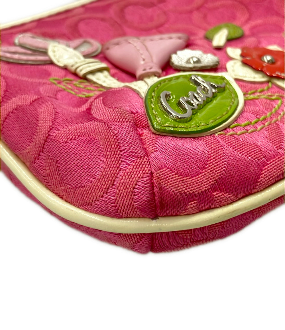 COACH ポーチ 花柄 オプアート レディース コーチ