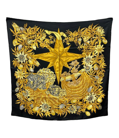 HERMES スカーフ カレ90 シルク 100% PASSIFLORES レディース エルメス