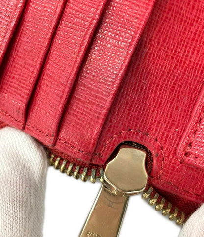 美品 フルラ 二つ折りラウンドファスナー財布 レディース Furla