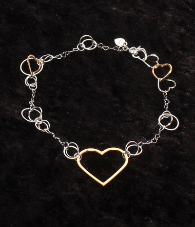 美品 Samantha Tiara ブレスレット K18WG ハートモチーフ レディース サマンサティアラ