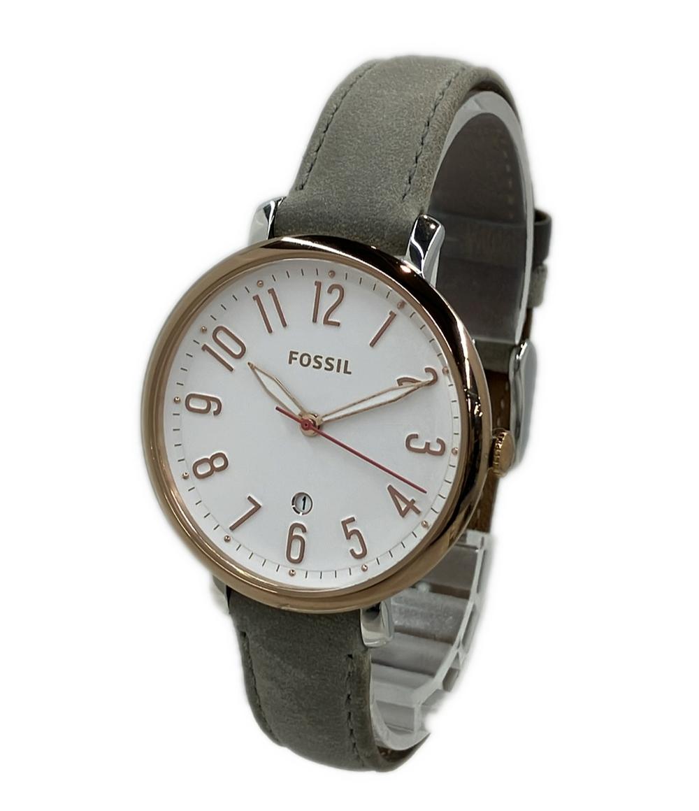 FOSSIL 腕時計 クオーツ ホワイト レディース フォッシル