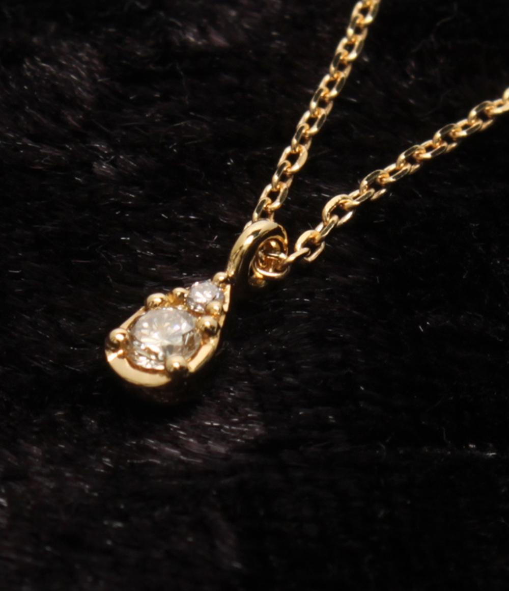 美品 ヨンドシー ネックレス K18 ダイヤ レディース 4℃