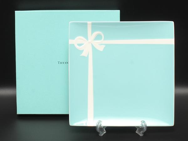 美品 TIFFANY&Co. スクエアプレート 皿 24cm ブルーボックス ティファニー