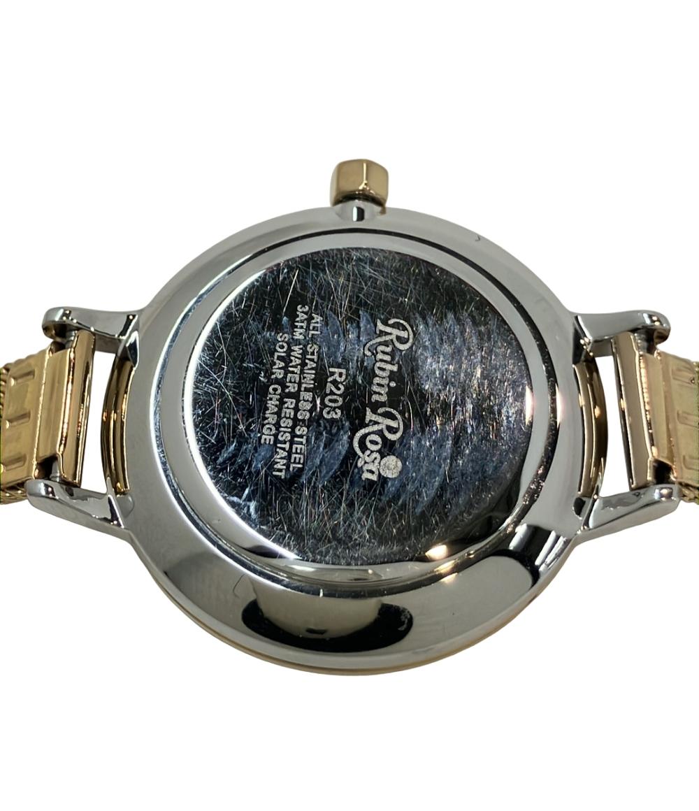 ルビンローザ 腕時計 ソーラー シェル R203 レディース Rubin Rosa