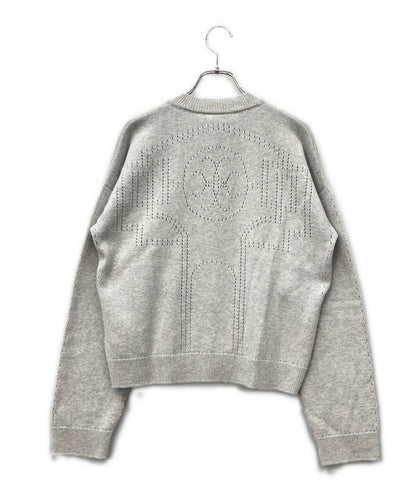 HERMES 長袖  Hリフト カシミヤカーディガン 6E2721D12 レディース SIZE 36 エルメス