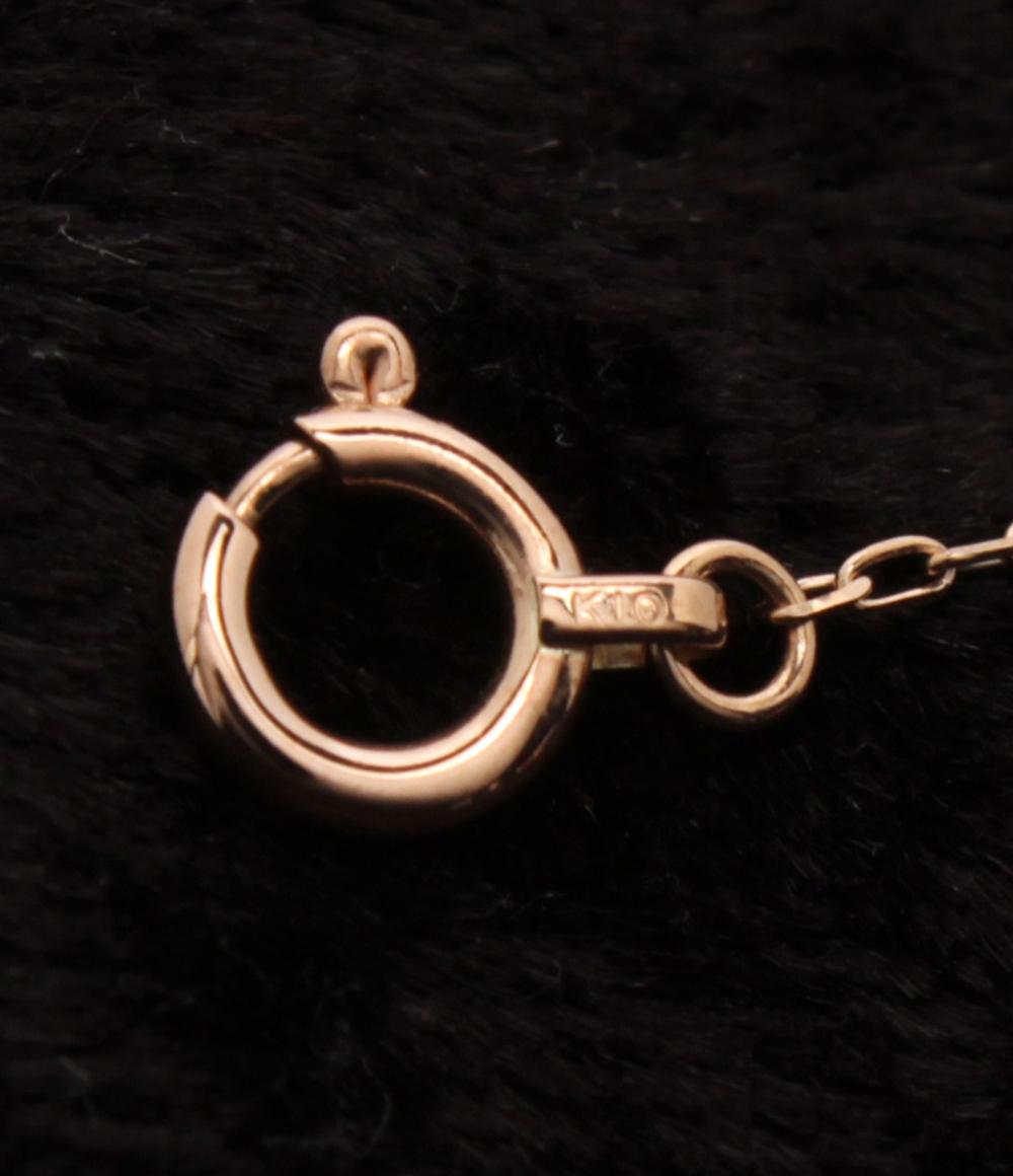 美品 ヨンドシー ネックレス K10 ダイヤ ハートモチーフ 2013