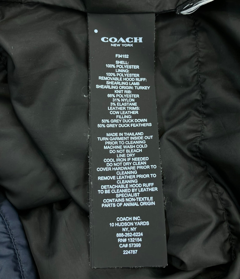 COACH ダウンコート F34152 レディース SIZE S コーチ