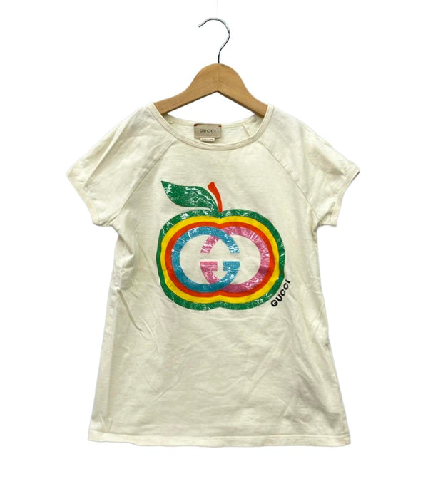 みえこ！GUCCI グッチ 半袖Tシャツ 140 10y GUCCI 半袖Tシャツ アップルロゴ 554860 キッズ SIZE 10 (140) グッチ
