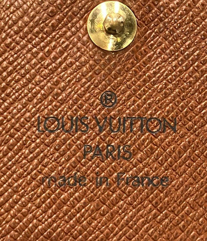 LOUIS VUITTON 二つ折り財布 ポルトモネ ビエ トレゾール モノグラム M61730 レディース ルイ・ヴィトン