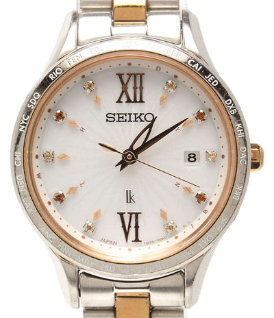 SEIKO 腕時計 lk ルキア ソーラー ホワイト 1B35-0AS0 レディース セイコー