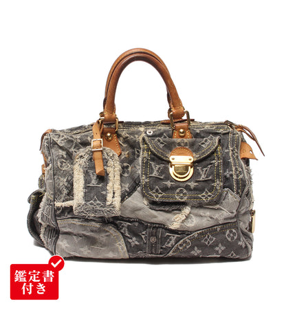 LOUIS VUITTON ハンドバッグ モノグラム デニム パッチワーク スピーディ30 M95381 レディース ルイ・ヴィトン