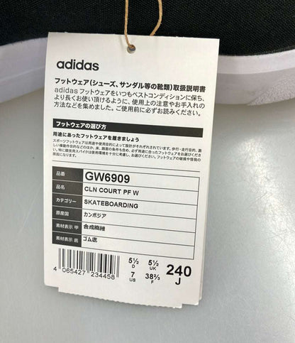 美品 adidas ローカットスニーカー 厚底 CLN COURT PF W GW6909 レディース SIZE 24.0 (L) アディダス