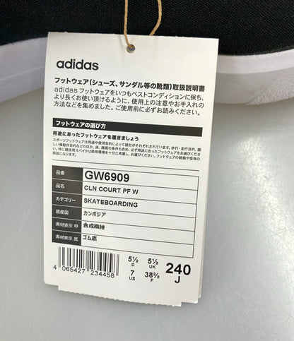 美品 adidas ローカットスニーカー 厚底 CLN COURT PF W GW6909 レディース SIZE 24.0 (L) アディダス