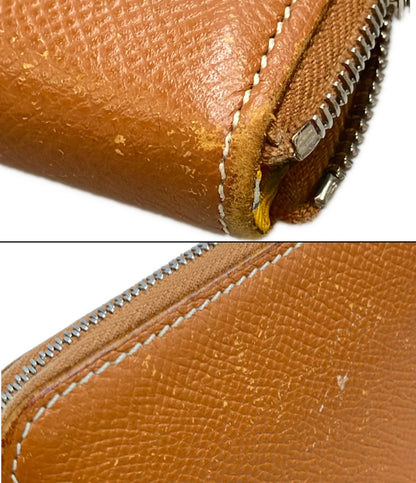 HERMES ラウンドファスナー 長財布 C刻印 アザップロング シルクイン レディース エルメス