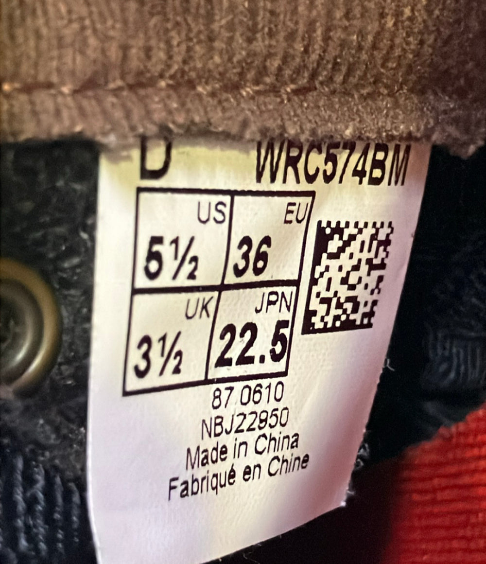 訳あり NEW BALANCE ハイカットスニーカー WRC574BM レディース SIZE 22.5 ニューバランス