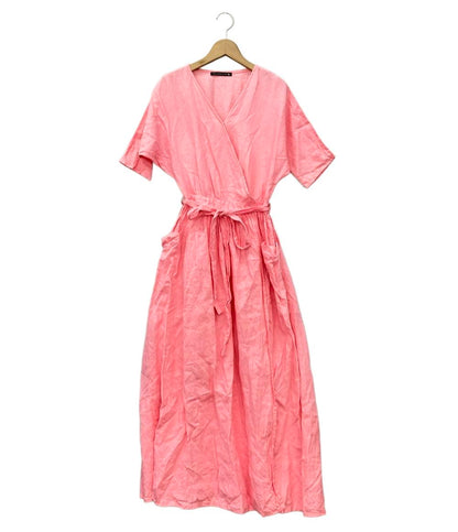 ツルバイマリコオイカワ 半袖リネンワンピース レディース SIZE F (M) Tsuru by Mariko Oikawa