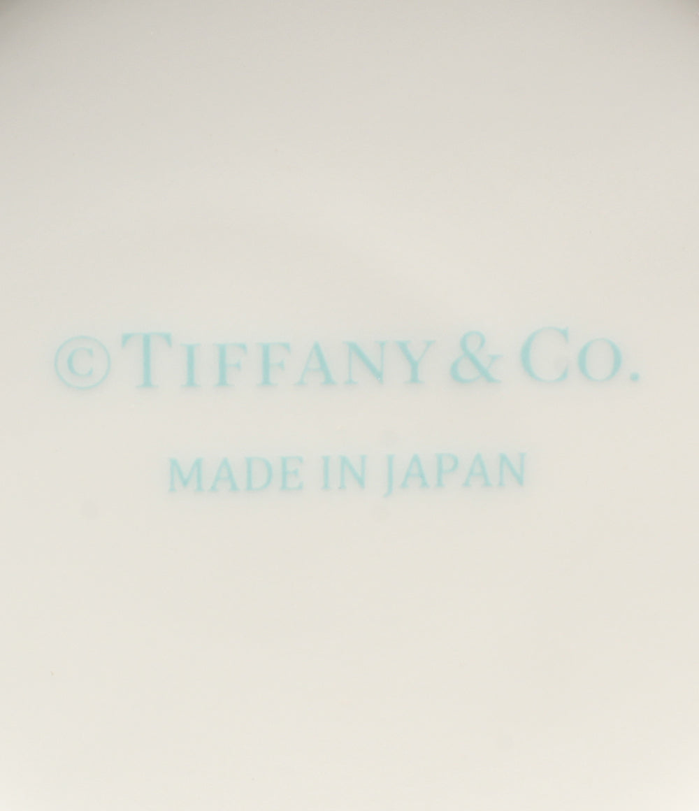 美品 Tiffany & Co. マグカップ 2点セット ペア プラチナブルーバンド ティファニー
