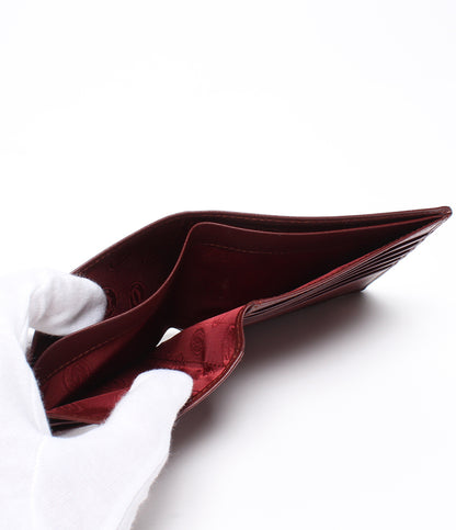美品 Cartier 二つ折り財布 マストライン メンズ カルティエ