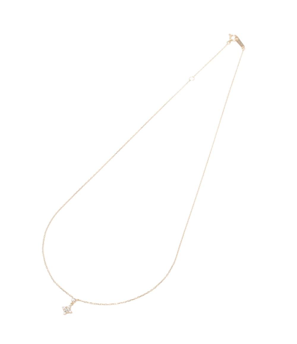 美品 canal4℃ ネックレス K10 ブルートパーズ レディース カナルヨンドシー