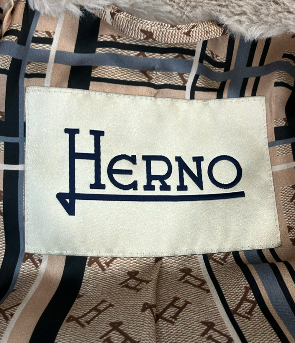 Herno ファーコート エコ CA0409D124229300 レディース SIZE 40 (M) ヘルノ
