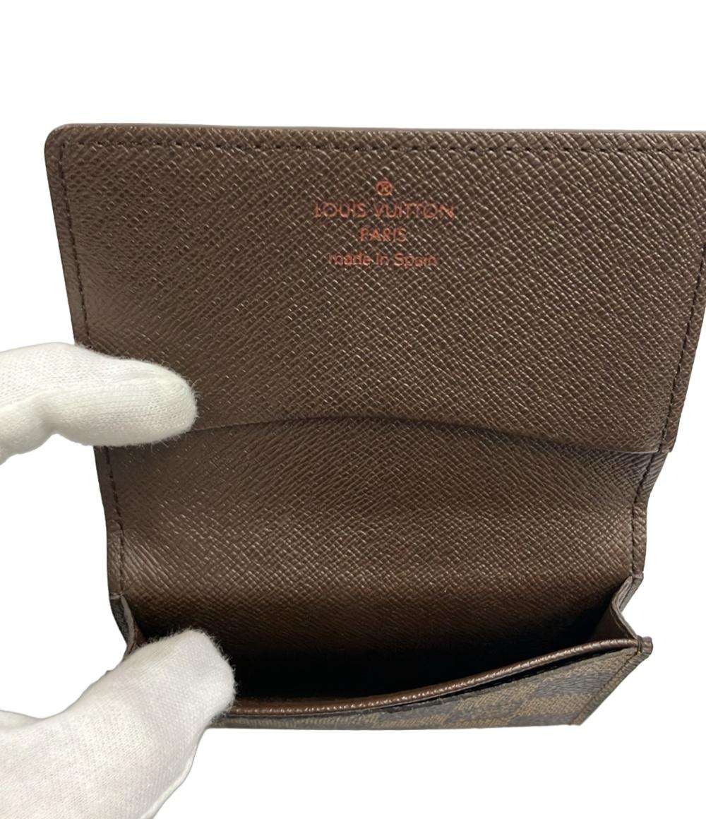 LOUIS VUITTON カードケース 名刺入れ アンヴェロップ カルト ドゥ ヴィジット ダミエ エベヌ N62920 メンズ レディース ルイ・ヴィトン