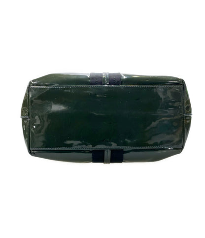 Salvatore Ferragamo トートバッグ 肩掛け リボン エナメル ヴァラ AB-21 B624 レディース サルヴァトーレフェラガモ
