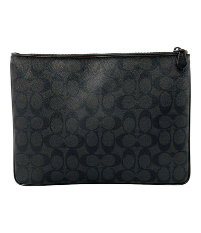 美品 コーチ クラッチバッグ セカンドバッグ シグネチャー F25520 メンズ COACH