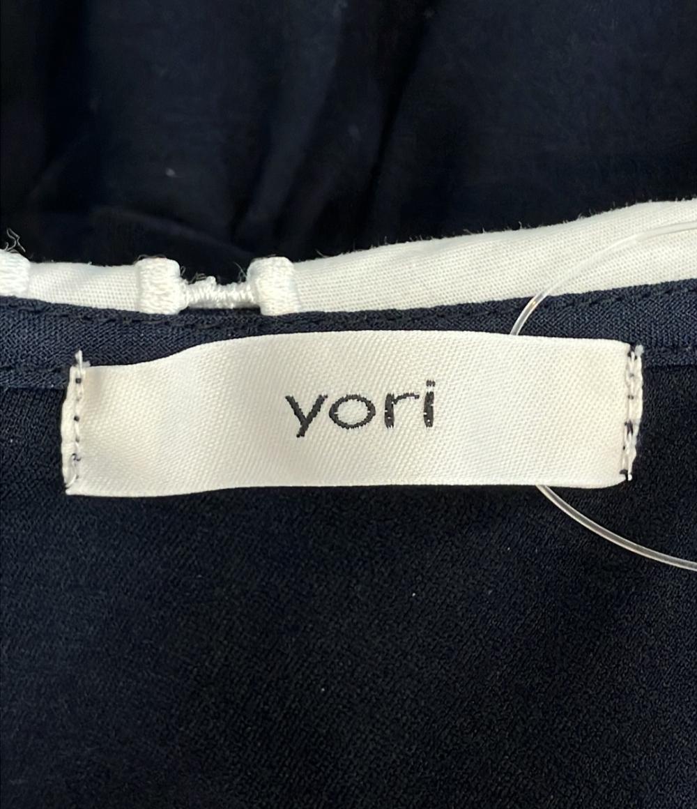 yori 長袖 スカラップカラーフレアカットブラウス レディース SIZE F (M) ヨリ