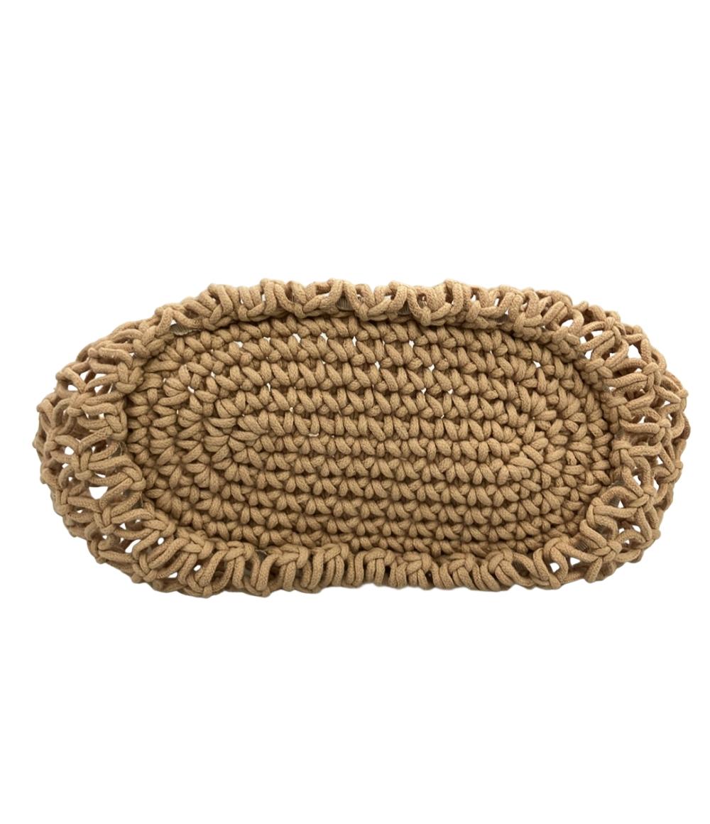 美品 FEILER ハンドバッグ ユニ マクラメバッグ レディース フェイラー