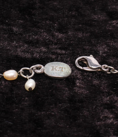 K.T ネックレス 淡水パール クロスモチーフ レディース