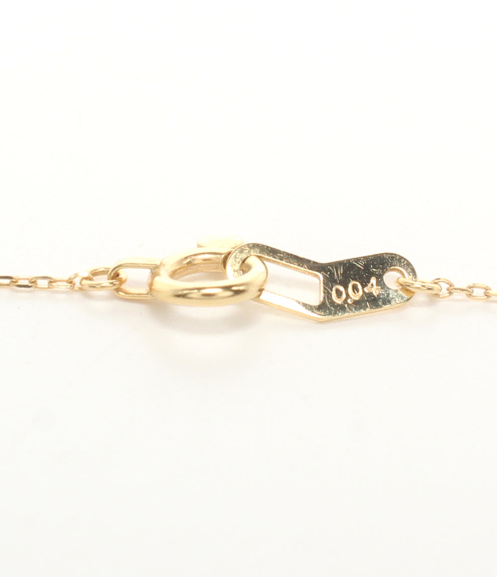 美品 STAR JEWELRY ネックレス K18 ダイヤ 0.04ct レディース スタージュエリー