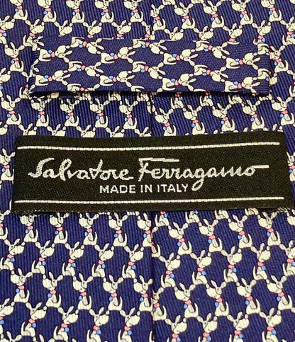 美品 サルヴァトーレフェラガモ ネクタイ シルク100% メンズ Salvatore Ferragamo