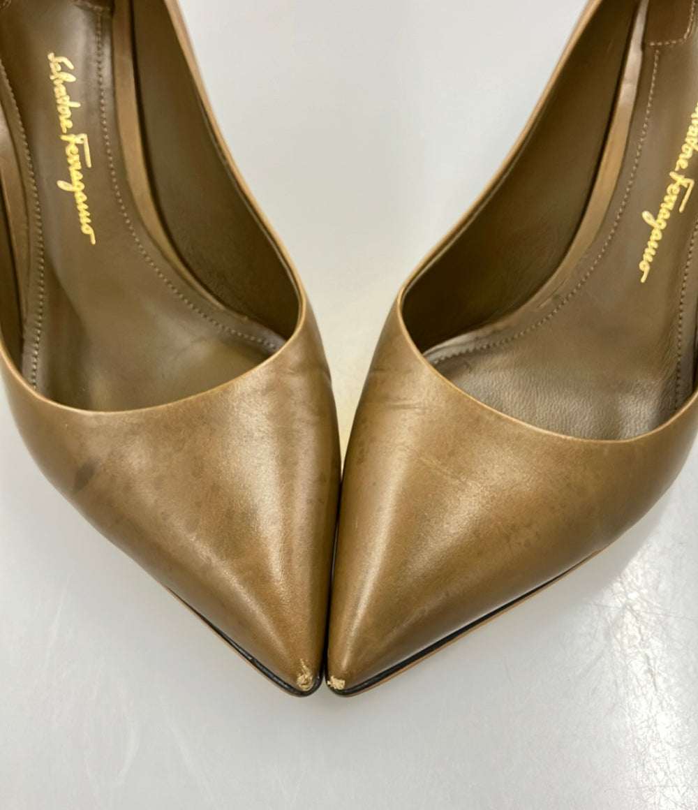 Salvatore Ferragamo パンプス レディース SIZE 5 1/2 D サルヴァトーレフェラガモ