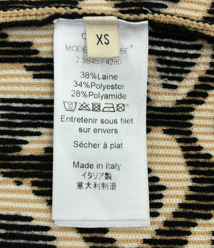 CELINE 長袖ニット ヒョウ柄 レディース SIZE XS セリーヌ