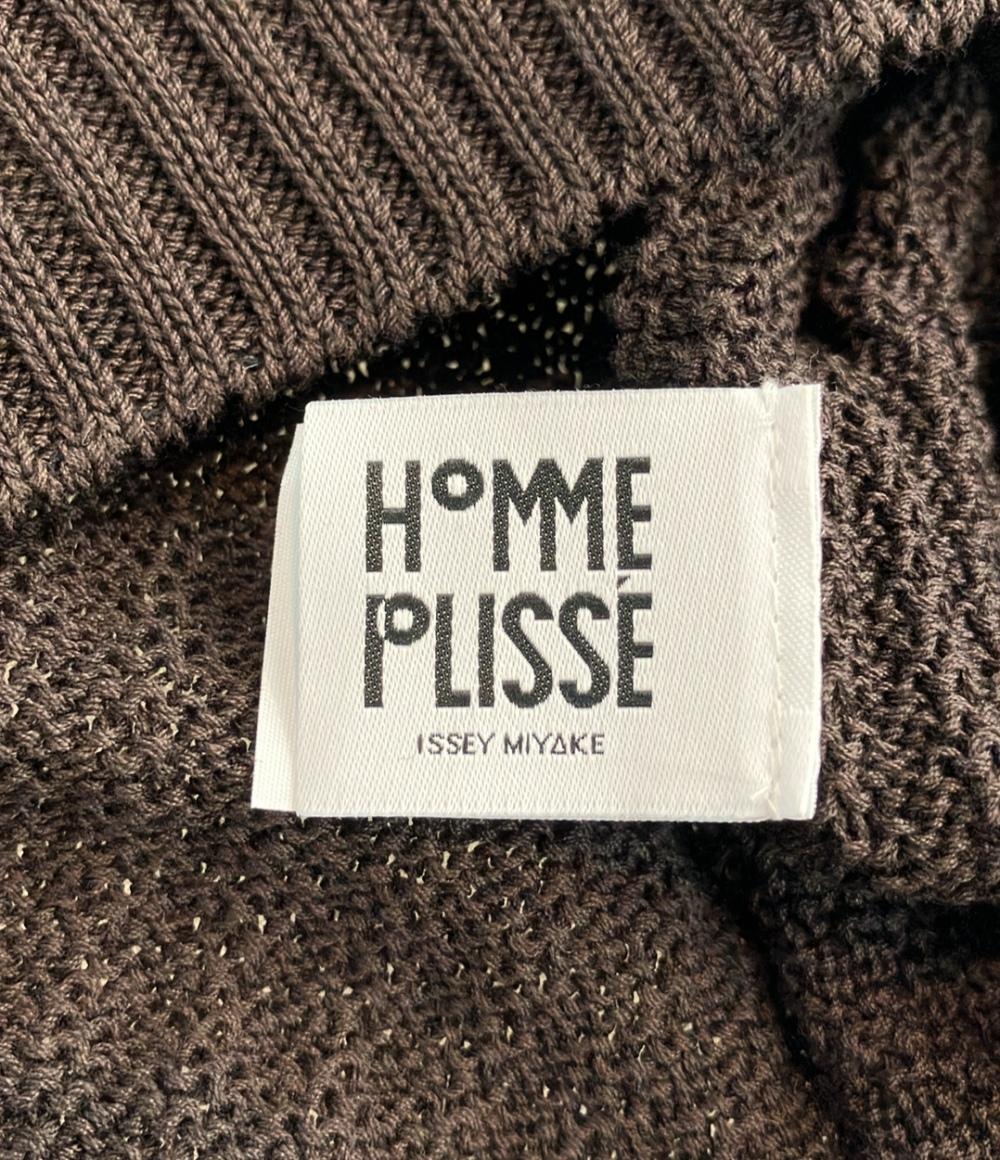 美品 オム プリッセ イッセイミヤケ モックネックニット メンズ HOMME PLISSE ISSEY MIYAKE