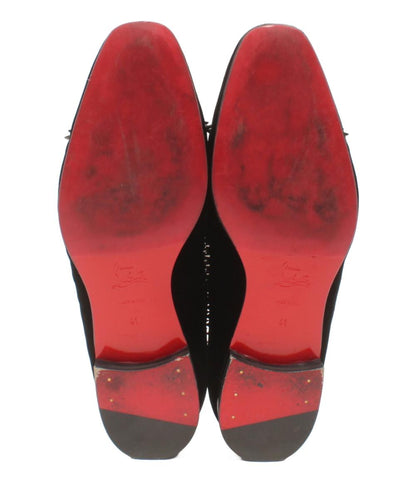 Christian Louboutin スパイクベルベットローファー スタッズ メンズ SIZE 41 25.5(cm) クリスチャンルブタン