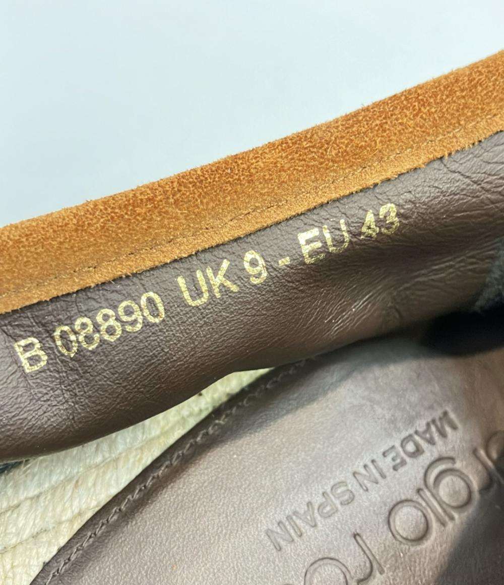 Sergio Rossi ローファー スエード エスパドリーユ メンズ SIZE UK 9 (28cm) セルジオロッシ