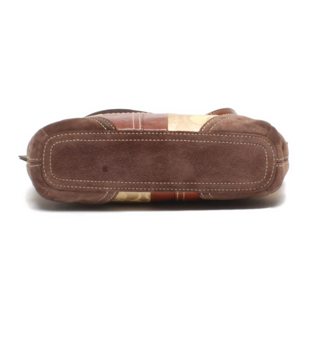 COACH ショルダーバッグ 斜め掛け パッチワーク ハラコ シグネチャー 10435 レディース コーチ