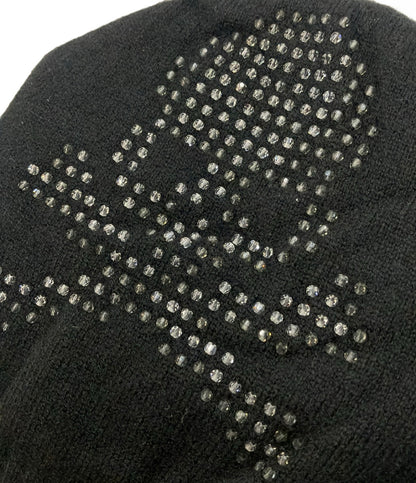 美品 mastermind JAPAN ニット帽 カシミヤ100% MN-KN16-15 メンズ レディース SIZE L マスターマインドジャパン