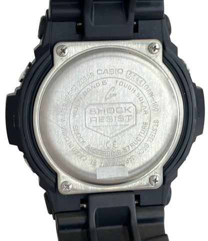 美品 CASIO 腕時計 G-SHOCK 電波ソーラー ソーラー ブラック GAW-100 メンズ カシオ