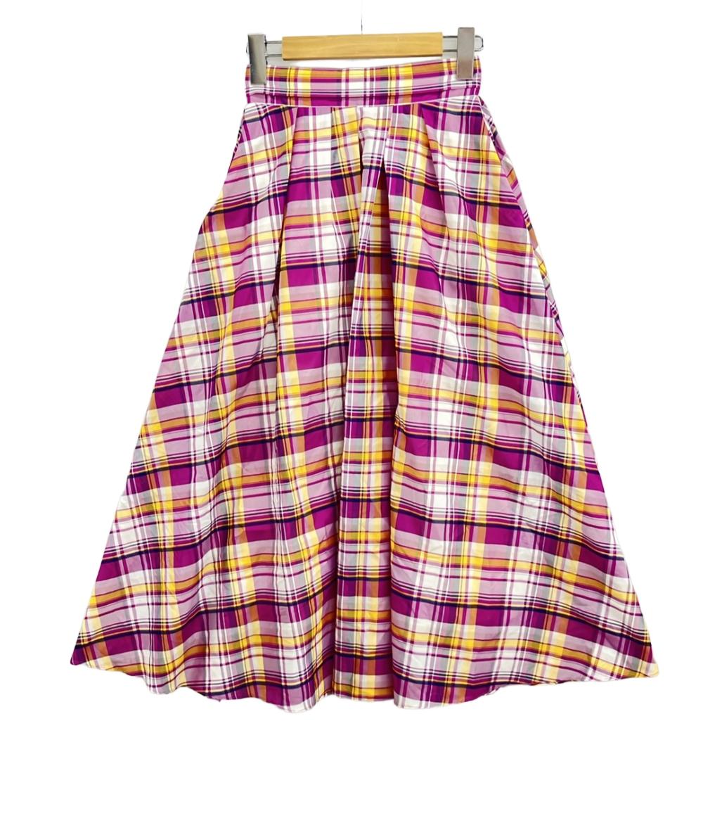 美品 エストラータ シアーチェックスカート レディース SIZE XS (XS) STRATA