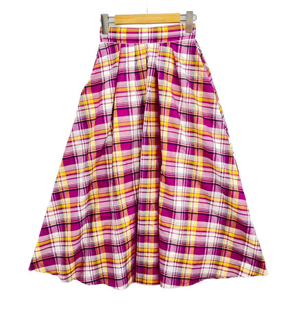 美品 エストラータ シアーチェックスカート レディース SIZE XS (XS) STRATA