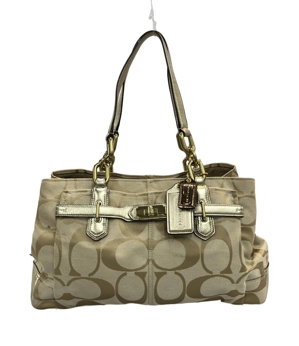 コーチ ハンドバッグ ターンロック金具 デカシグネチャー 17806 レディース COACH