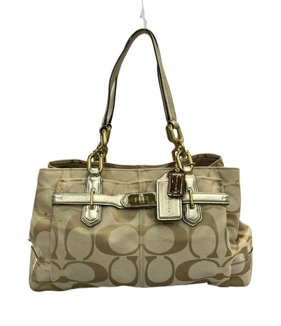 コーチ ハンドバッグ ターンロック金具 デカシグネチャー 17806 レディース COACH