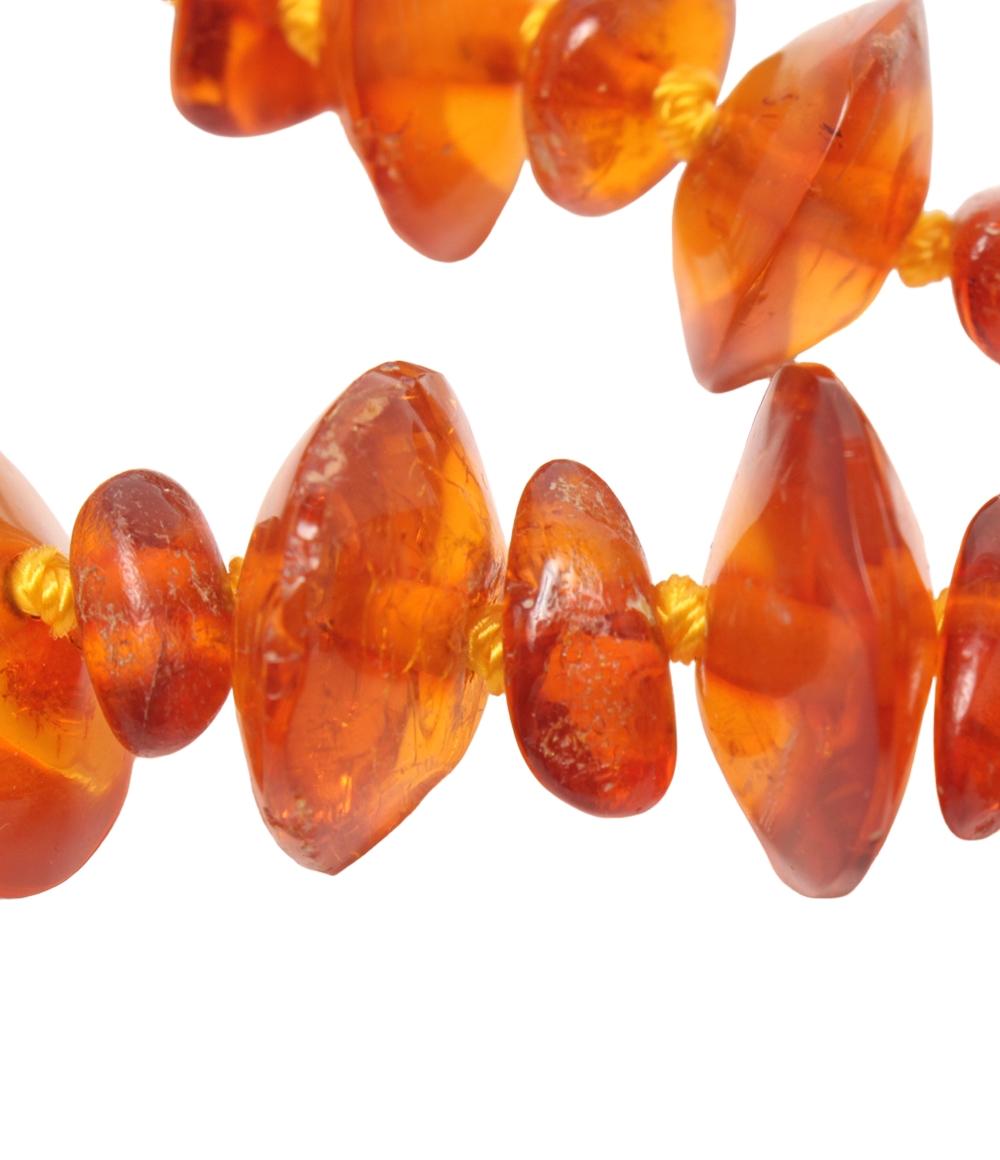 ネックレス 琥珀5-17mm レディース