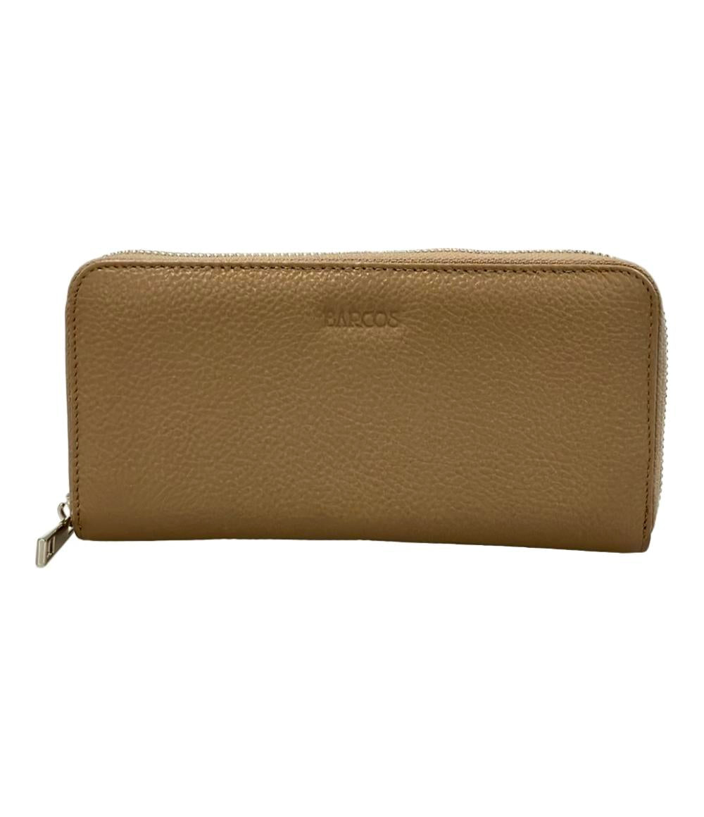 美品 バルコス ラウンドファスナー長財布 レディース BARCOS